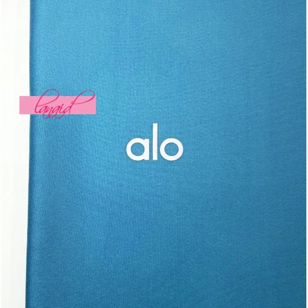 Alo 7/8 High-Waist Airlift Leggings Blue Splash Hi-Rise Waisted Tights Skinny L